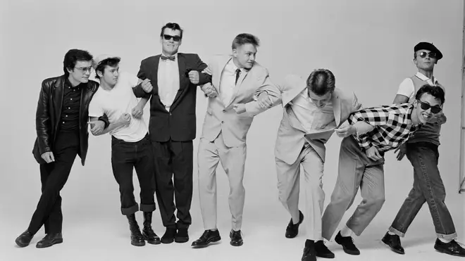 Madness in 1981: Chris Foreman, Lee Thompson, Mike Barson, Chas Smash, Suggs, Mark Bedford and Daniel Woodgate