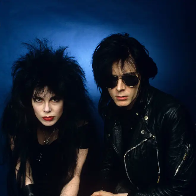 The 1987 line-up of Sisters Of Mercy: Patricia Morrison and Andrew Eldritch
