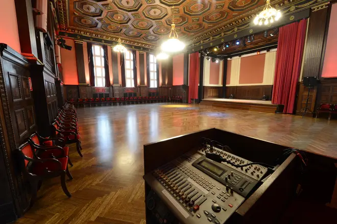 The interior of Hansa Studios, where David Bowie recorded "Heroes", in 2013