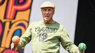 Happy Mondays star Bez at Victorious Festival 2018
