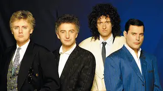 Queen in 1989: Roger Taylor, John Deacon, Brian May and Freddie Mercury