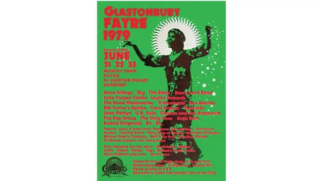 Glastonbury Festival poster 1979