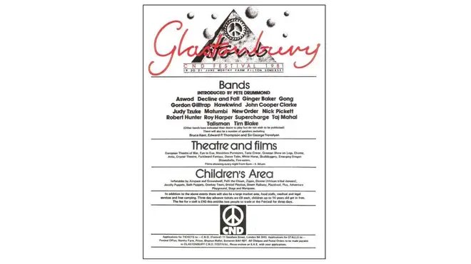 Glastonbury poster 1981