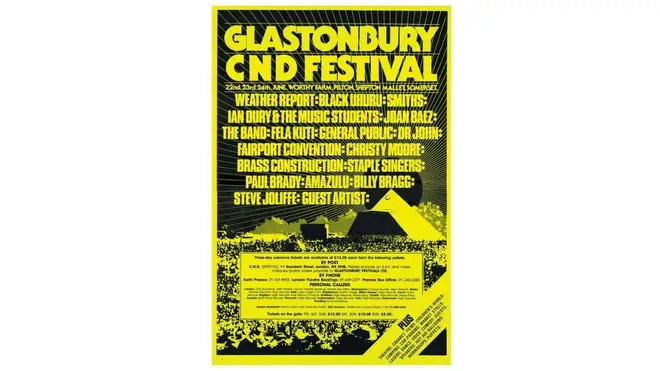 Glastonbury Festival poster 1984