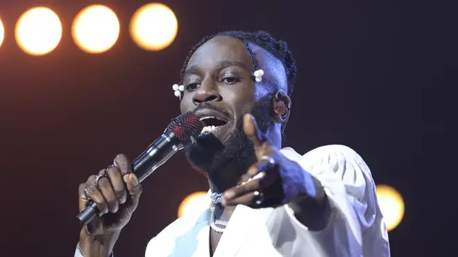 Kojey Radical performs during the Mercury Prize: Albums of the Year 2022 at Eventim Apollo