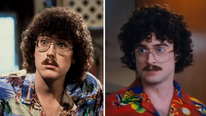 "Weird"Al Yankovic in his 1989 film UHF - and Daniel Radcliffe as the man himself in the 2022 biopic