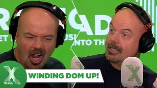 Dom gets wound up on The Chris Moyles Show