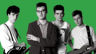 The Smiths in June 1985: Johnny Marr, Morrissey, Mike Joyce and Andy Rourke