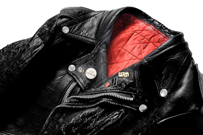 Peter Hook's orginal leather jacket from 1977