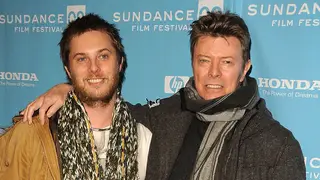 Duncan Jones and his late father David Bowie
