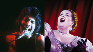 Freddie Mercury and an opera singer