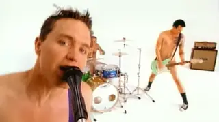 Blink 182's Mark Hoppus in the video for their 1999 single What's My Age Again?