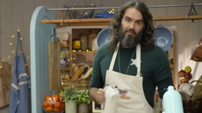 Russell Brand among the stars in Channel 4's The Great Stand Up To Cancer Bake Off