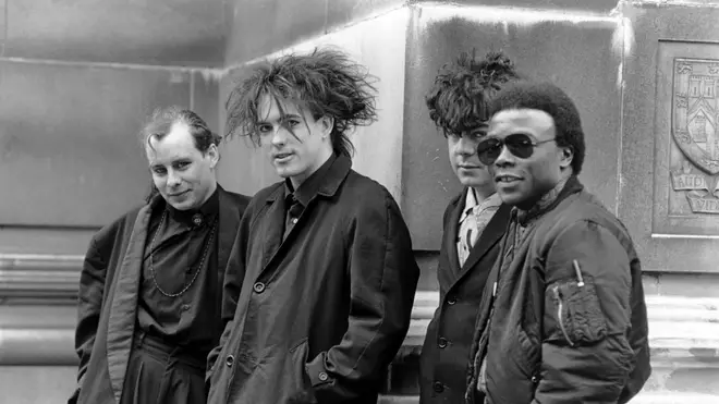 The Cure in 1984: Porl Thompson, Robert Smith, Lol Tolhurst and Andy Anderson