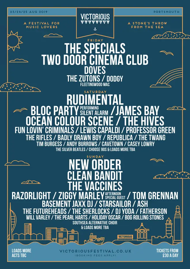 Victorious Festival 2019 line-up poster