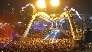 The Arcadia Spider at their 10th Anniversary Metamorphosis show at Queen Elizabeth Park on 5 May 2018