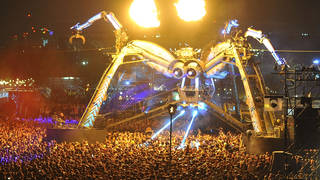 The Arcadia Spider at their 10th Anniversary Metamorphosis show at Queen Elizabeth Park on 5 May 2018