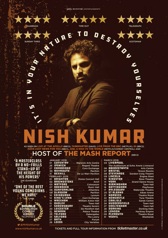 nish kumar tour