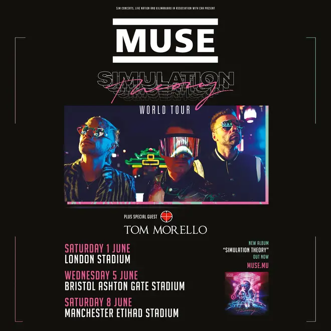 Tom Morello to support Muse on Simulation Theory stadium dates