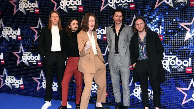 Blossoms on the Global Awards 2019 blue carpet