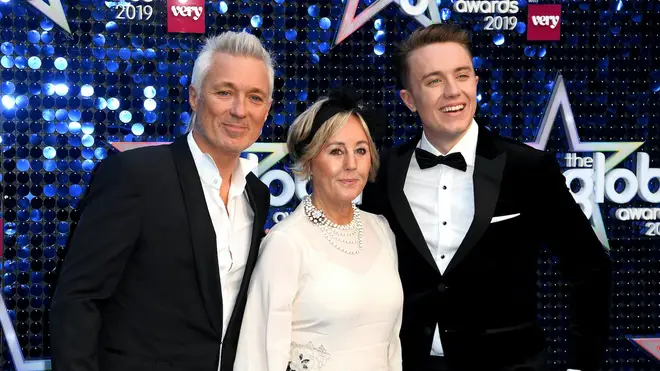 Martin, Shirlie and Roman Kemp arrive at the Global Awards 2019