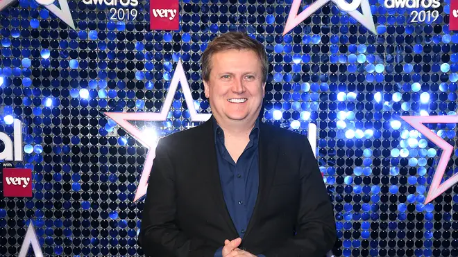 Aled Jones on the blue carpet at the Global Awards 2019