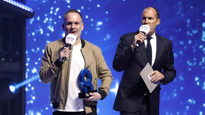 Chris Moyles and Johnny Vaughan present Blossoms with their Global Award
