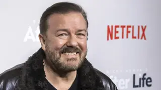 Ricky Gervais attends a screening of Netflix's "After Life" at the Paley Center for Media on Thursday, March 7, 2019