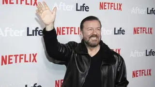 Ricky Gervais attends a screening of Netflix's "After Life" at the Paley Center for Media on Thursday, March 7, 2019, in New York