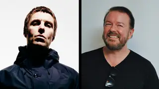 Liam Gallagher and Ricky Gervais