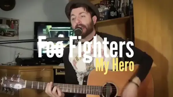 Brazlian musician covers Foo Fighters My Hero