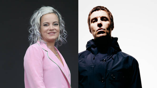 Lily Allen and Liam Gallagher