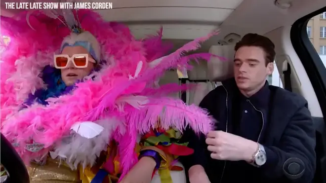 Rocketman's Taron Egerton and Richard Madden do Carpool Karaoke on The Late Late Show with James Corden