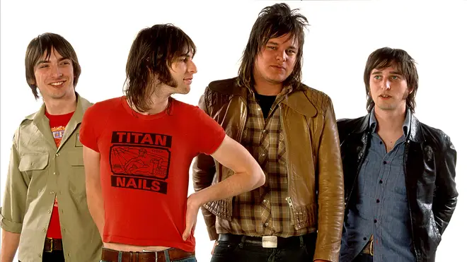 Jet: Cameron Muncey, Chris Cester, Doug Armstrong and Nic Cester of Jet in October 2002.