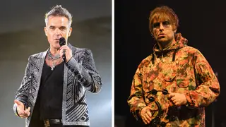Robbie Williams and Liam Gallagher