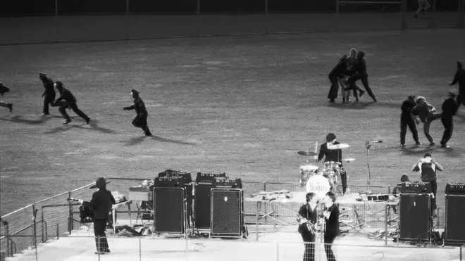 The Beatles' last paid gig at Candlestick Park, San Francisco, 29th August 1966