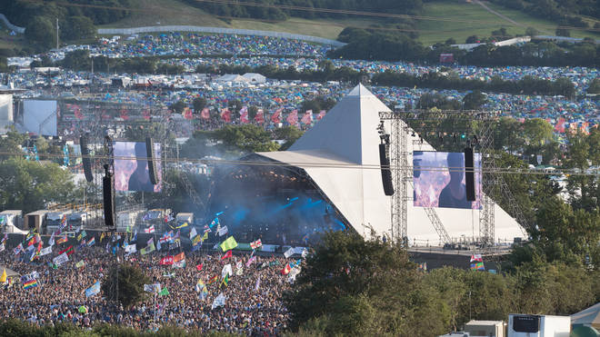 Glastonbury Festival's Pyramid Stage in 2017