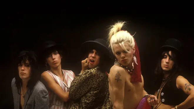 80s Finnish glam rock band Hanoi Rocks with Nasty Suicide, Sami Yaffa, Andy McCoy, Mike Monroe and Razzle