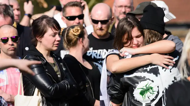 Keith Flint funeral procession