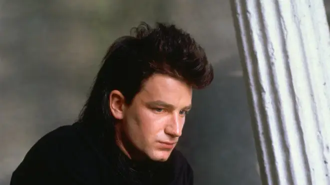 U2 frontman Bono in the late 1980s