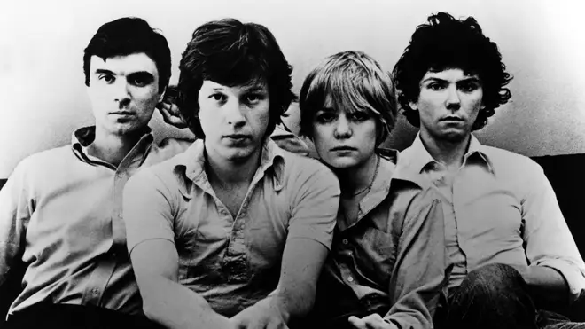 Talking Heads in 1977: David Byrne, Chris Frantz, Tina Weymouth, and Jerry Harrison