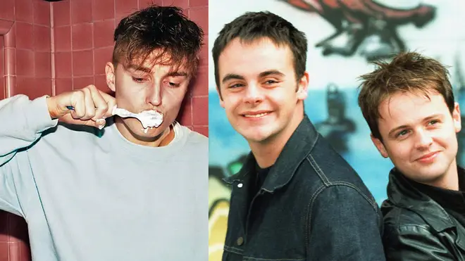 Sam Fender and Ant McPartlin and Declan Donnelly as PJ and Duncan in Byker Grove