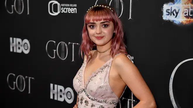 Maisie Williams who plays Arya Stark in Game of Thrones at the Season Finale Premiere