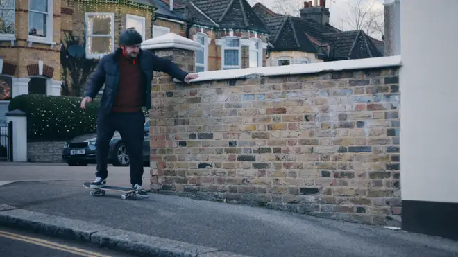 The new John Lewis ad sees a foster dad learning to skateboard