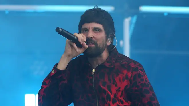 Serge Pizzorno of Kasabian, performing at Liam Gallagher's Knebworth shows in June