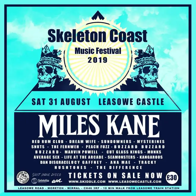 Miles Kane to headline Skeleton Coast Music Festival 2019