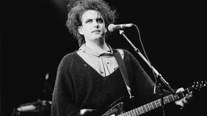 Robert Smith performs with The Cure at Torhout/Werchter festival in Belgium on 7 July 1989.