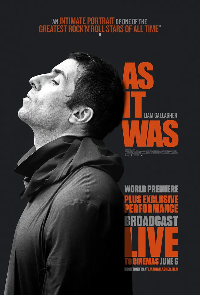 Liam Gallagher's As It Was live premiere poster