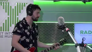 Liam Fray of Courteeners in the Radio X studio