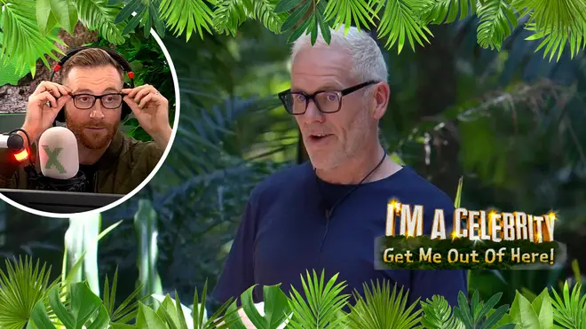 Toby Tarrant tries out Chris Moyles' I'm A Celeb reading glasses